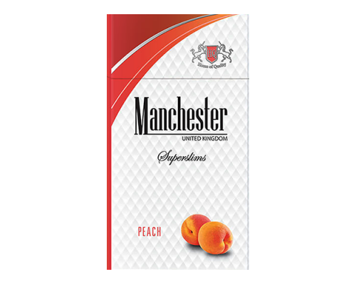 Сигареты Manchester SuperSlims Персик оптом